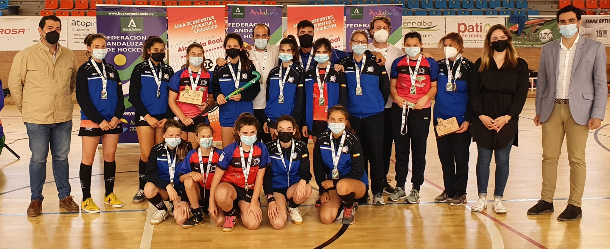 Las jugadoras del CD Candelaria son las nuevas Campeonas de Andalucía Infantil Femenino Hockey Sala