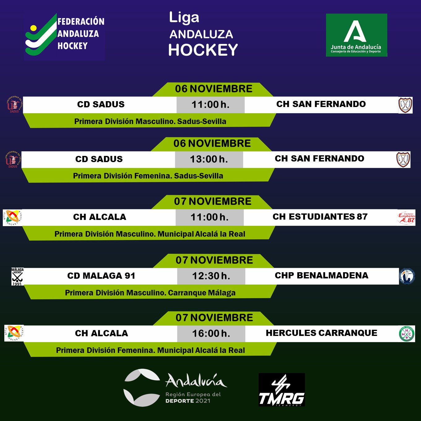 Las ligas andaluzas vuelves este fin de semana después del parón de selecciones