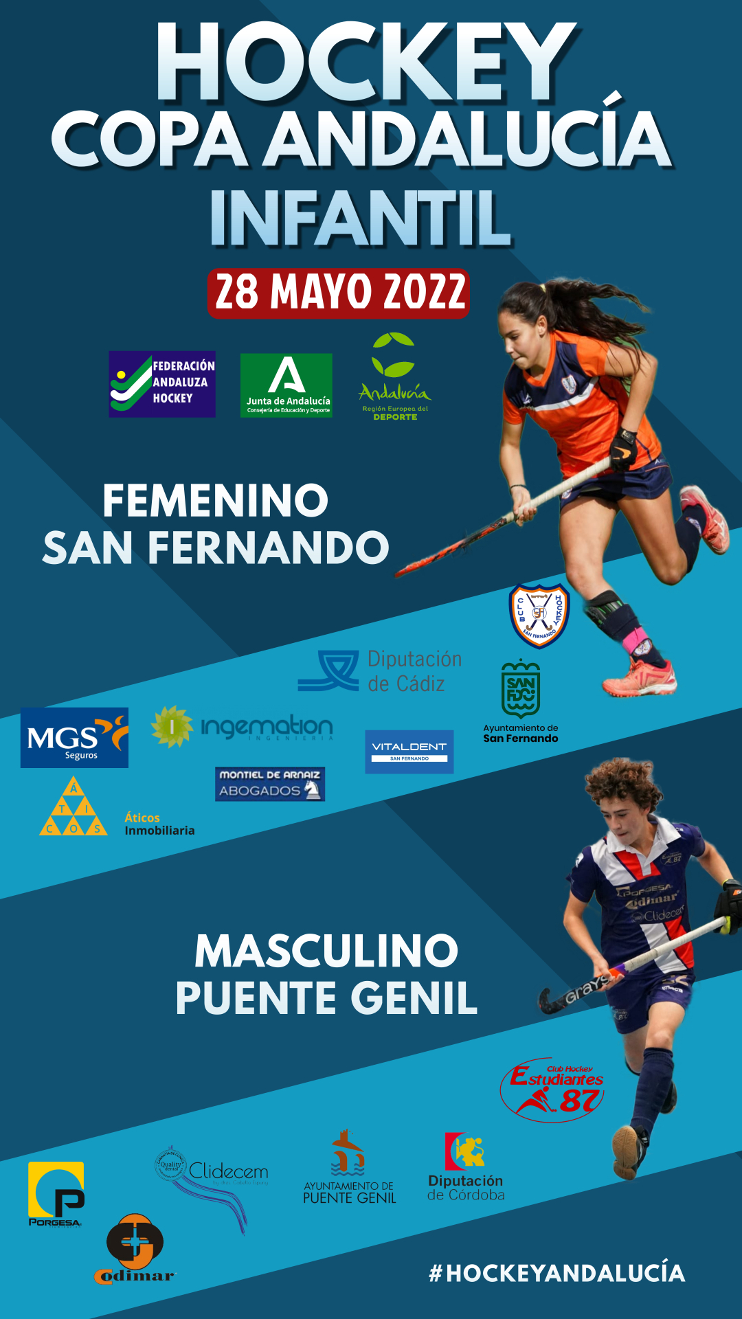 San Fernando y Puente Genil primera sede de la Copa Andalucía Infantil de Hockey