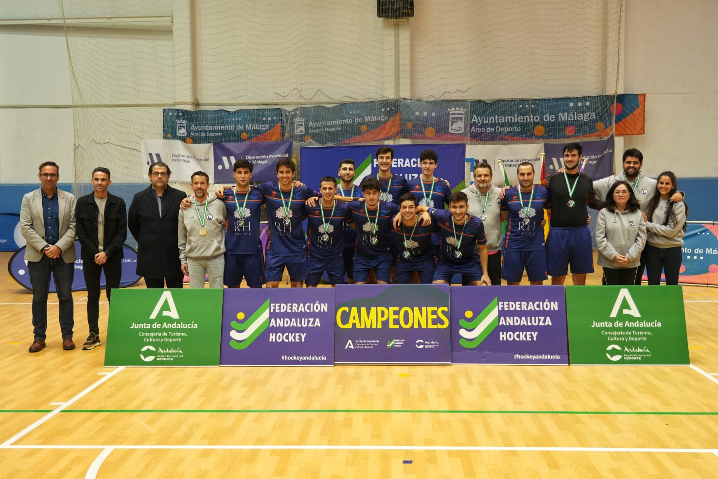 EL RH PRIVÉ BENALMÁDENA, NUEVOS CAMPEONES DE ANDALUCÍA DE HOCKEY SALA