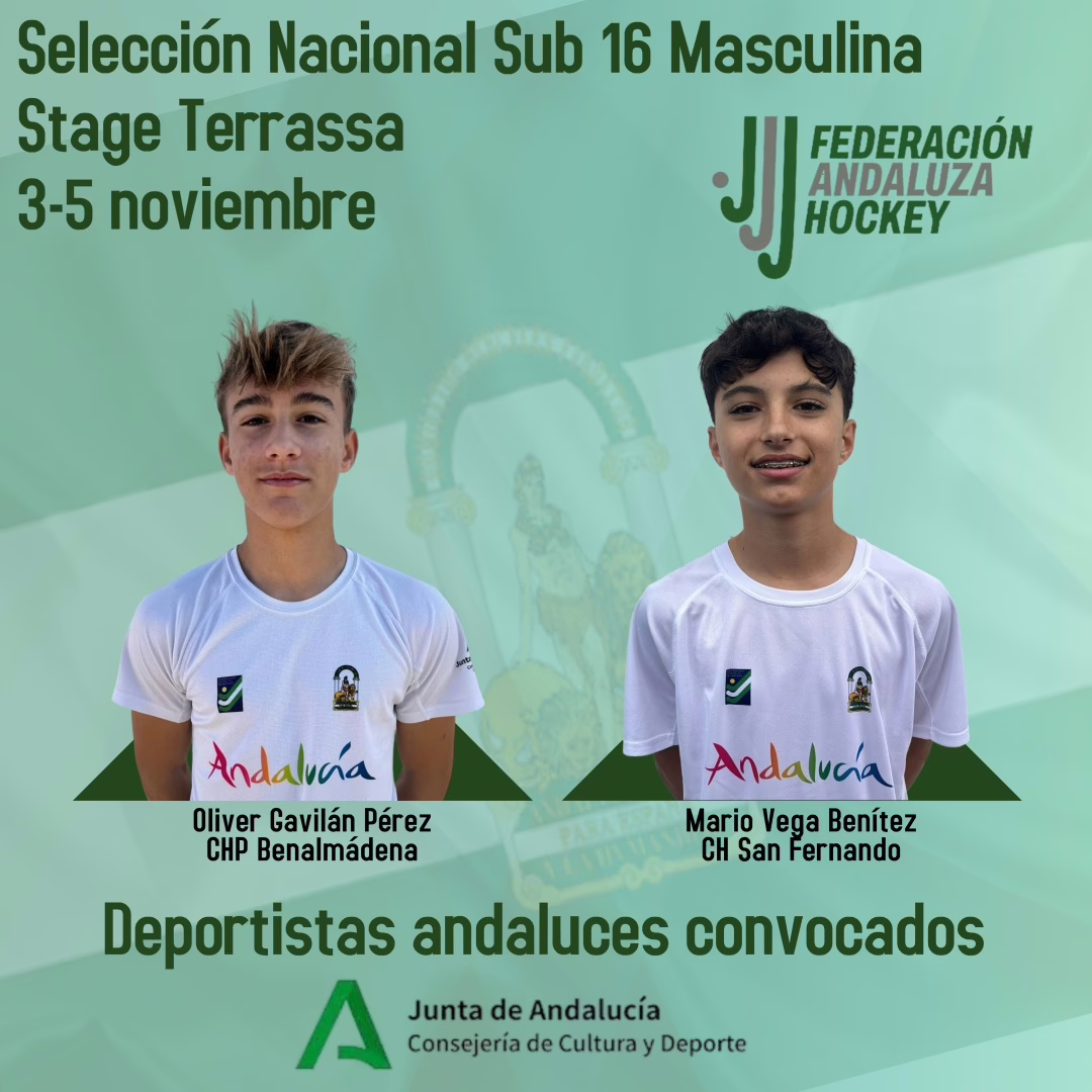 OLIVER GAVILÁN Y MARIO VEGA, CONVOCADOS POR LA SELECCIÓN ESPAÑOLA SUB-16 MASCULINA