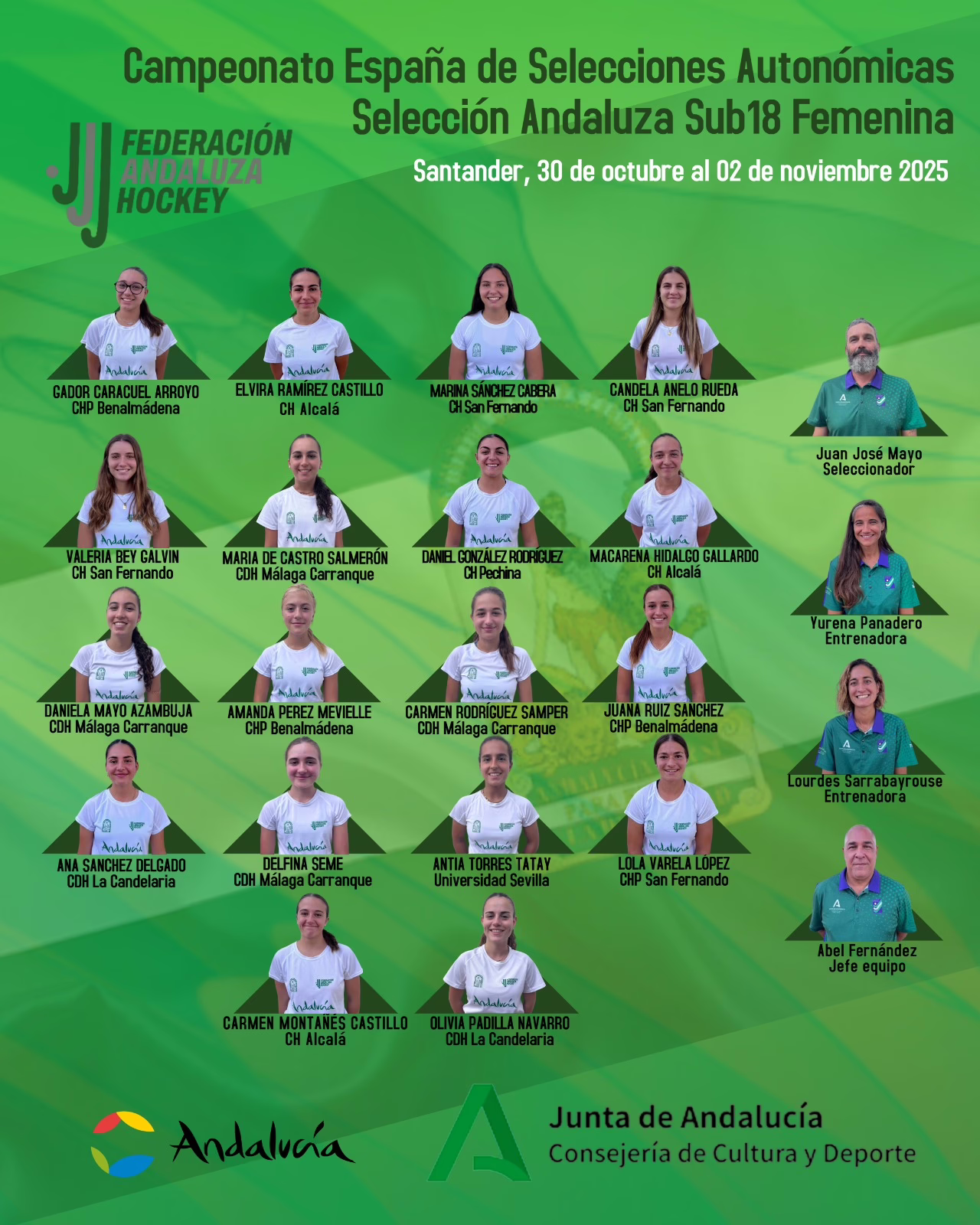 CONVOCATORIAS OFICIALES DE LAS SELECCIONES ANDALUZAS PARA EL CAMPEONATO DE ESPAÑA SUB-16