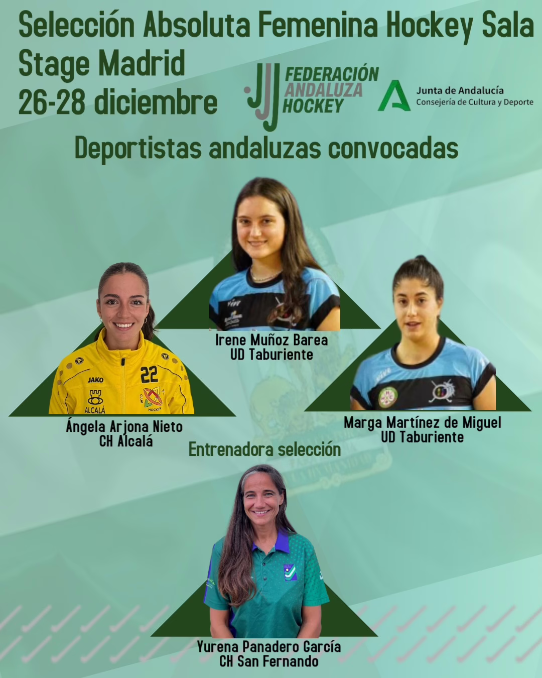AMPLIA REPRESENTACIÓN ANDALUZA EN LA SELECCIÓN ESPAÑOLA FEMENINA DE SALA