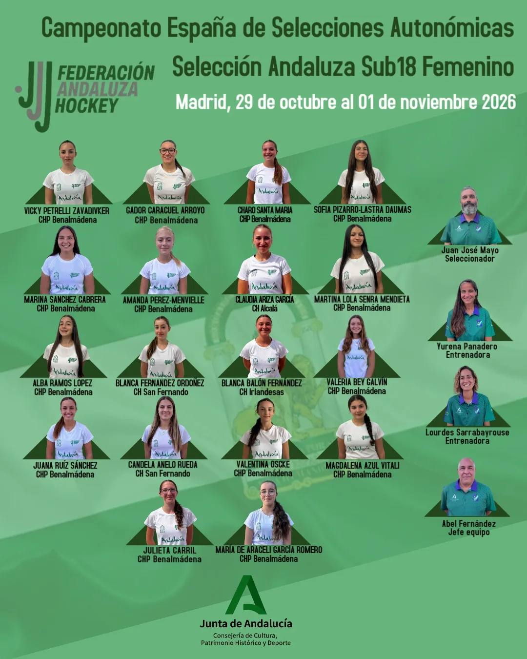 LAS SELECCIONES SUB-18 YA TIENEN LISTAS PARA EL CAMPEONATO DE ESPAÑA DE LA CATEGORÍA